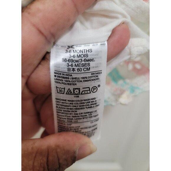 Baby Girls Striped Sundress With Bow Straps 3-6 Months Colorful Pastel Design 10 - Picture 4 of 9